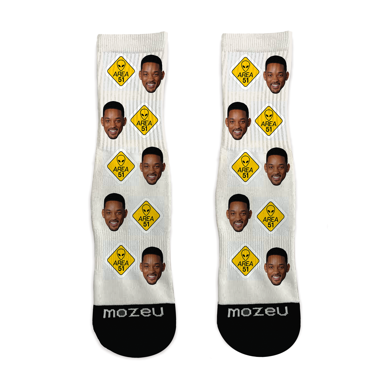 Custom Face Socks - Area 51 – Mozeu Socks