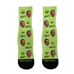 Custom Face Socks - Area 51