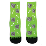Custom Cat Socks - Fishbone