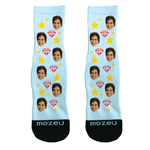Custom Face Socks - I <3 Mom