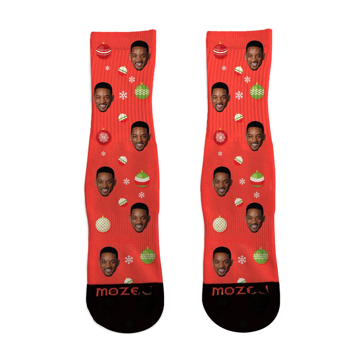 Custom Face Socks - Christmas